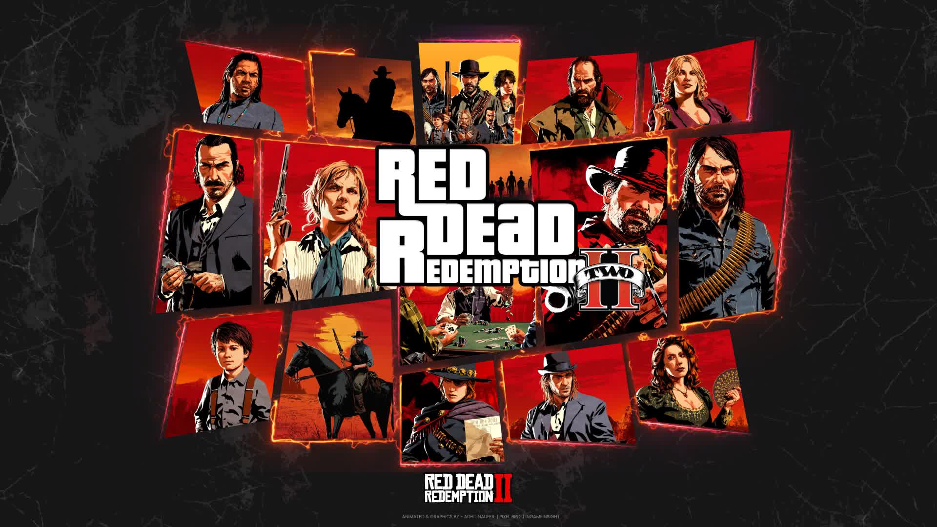 Red Dead Redemption Grid Live Wallpaper - Free Download
