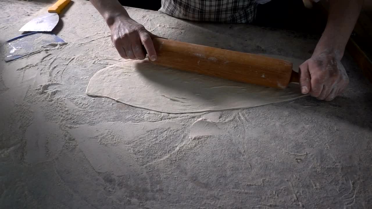 Stock Video Making Turkish Pizza Dough Animated Wallpaper - Free Download