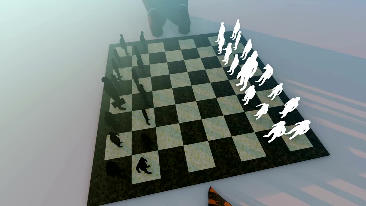 Stock Video Concept Of Business Strategies In A Chess Game Live Wallpaper For PC - Free Download