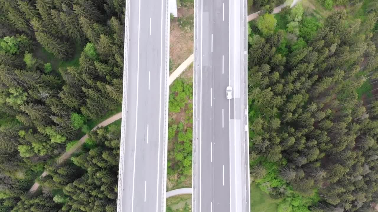 Stock Video Flying Over An Elevated Highway In The Countryside Live Wallpaper For PC - Free Download