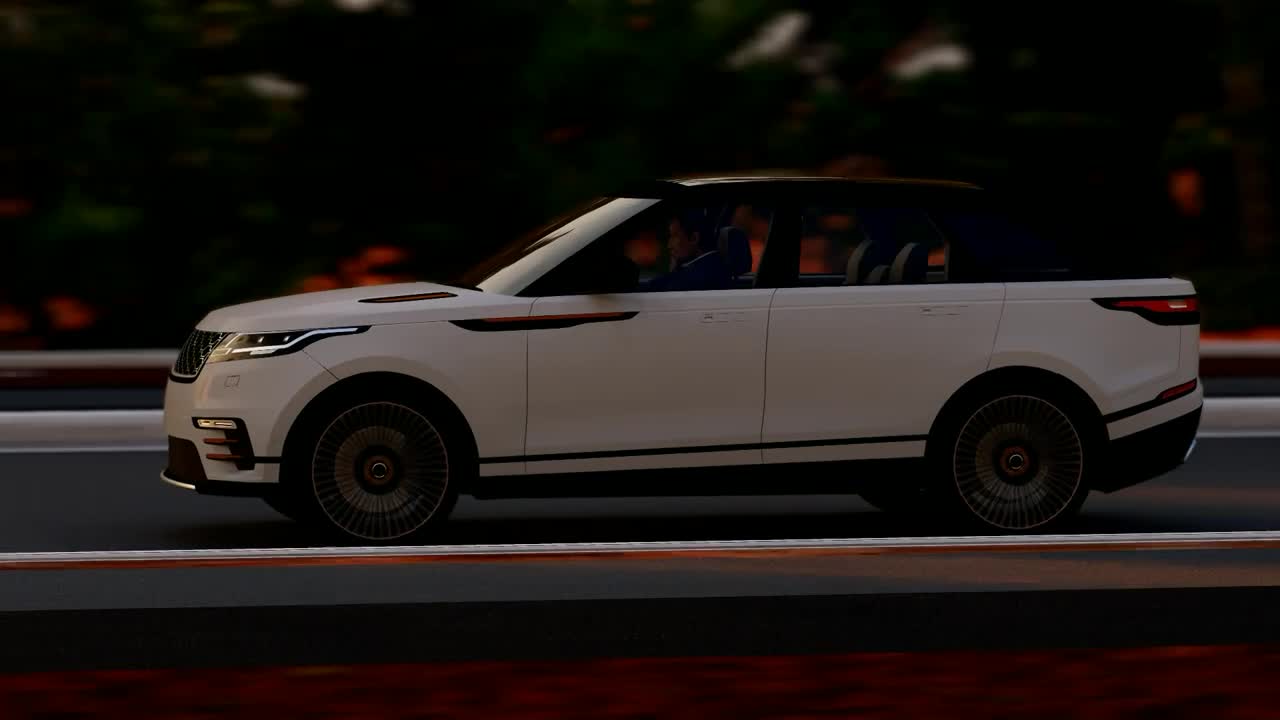 Free Stock Video White Luxury Suv In A Road Live Wallpaper - Free Download