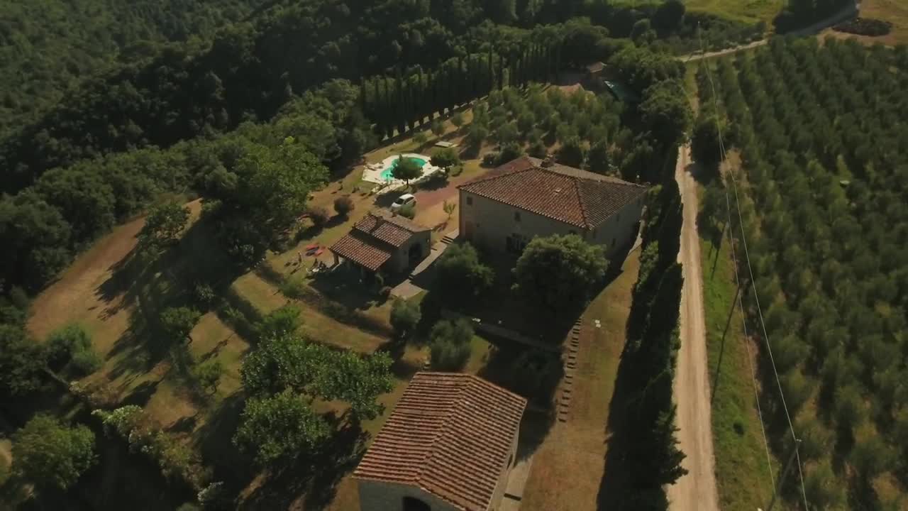 Stock Video Drone Flying Over A Holiday Home Live Wallpaper For PC - Free Download