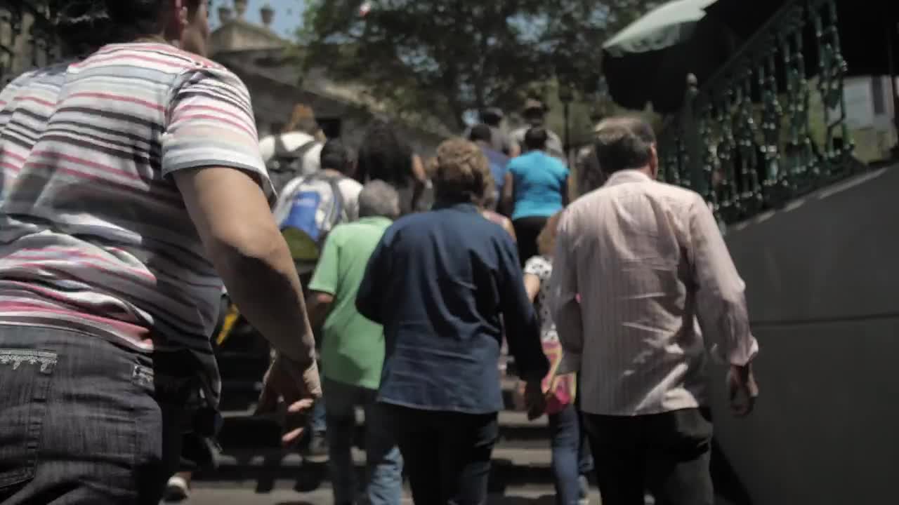 Stock Video People Getting Out Of The Subway Station Live Wallpaper - Free Download