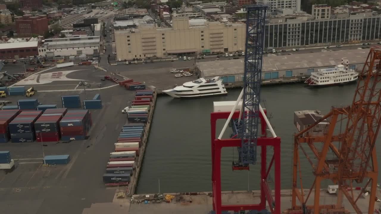 Stock Video Cranes And Containers In The Port Live Wallpaper For PC - Free Download