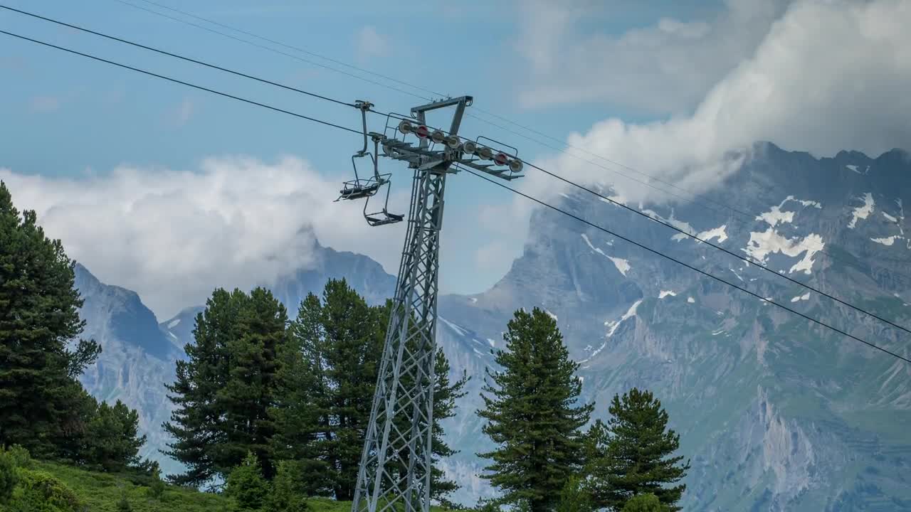 Video Stock Cable Car Tower In The Swiss Alps Live Wallpaper For PC - Free Download