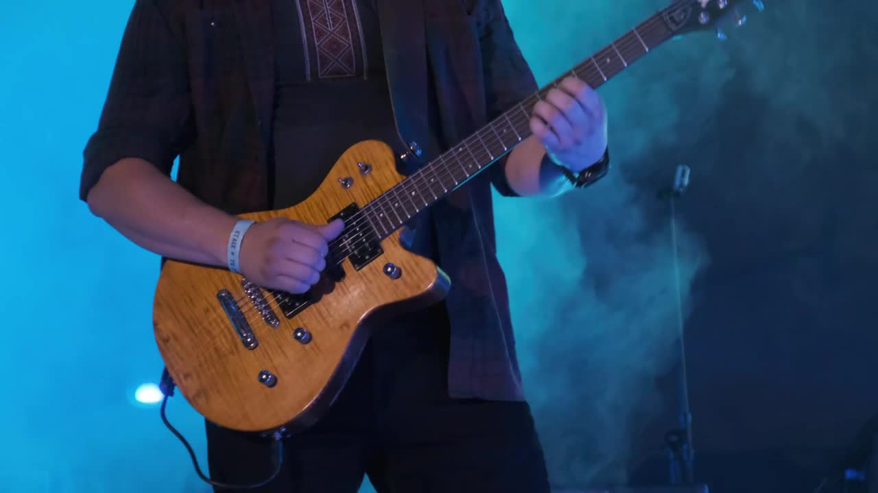 Stock Video Guitarist Playing At A Concert Live Wallpaper For PC - Free Download