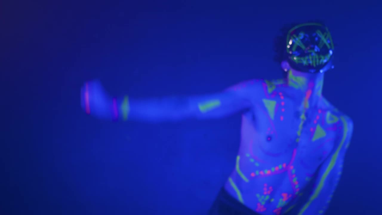 Free Stock Video Young Man Dancing In A Dark Spot With Party Lights Live Wallpaper - Free Download