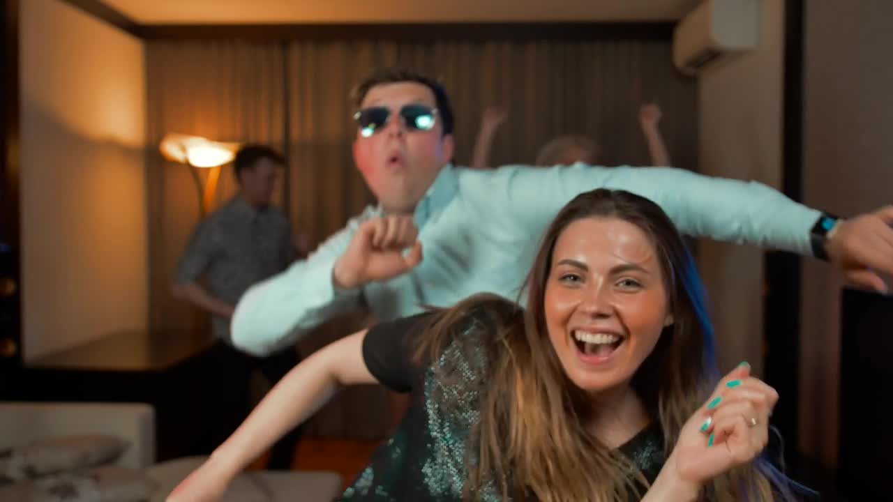 Stock Video Group Of Friends Partying Happily Live Wallpaper For PC - Free Download