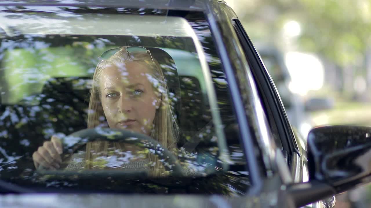 Free Stock Video Woman Taking Off Her Seat Belt To Get Out Of Live Wallpaper - Free Download