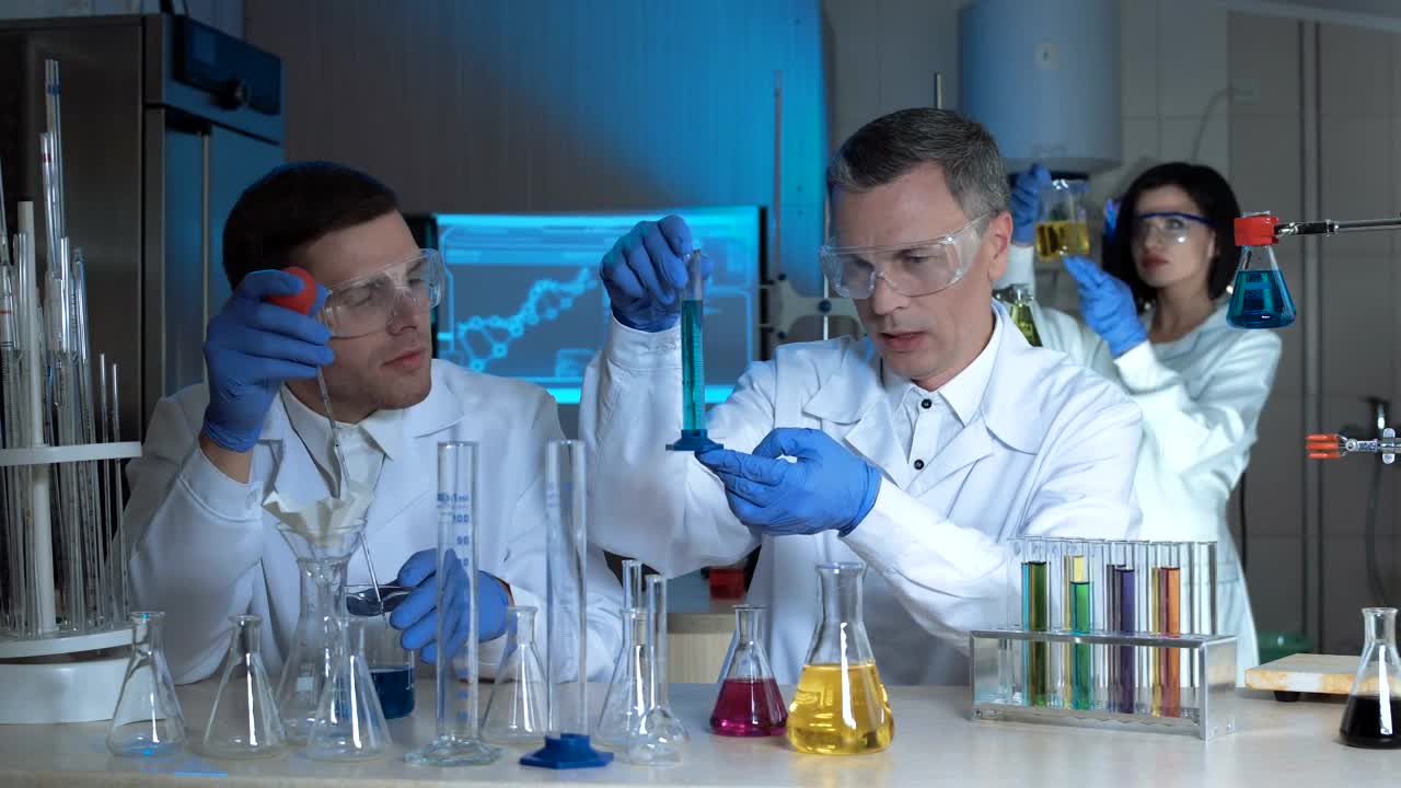 Free Stock Video Scientists Compare Chemical Samples Live Wallpaper - Free Download