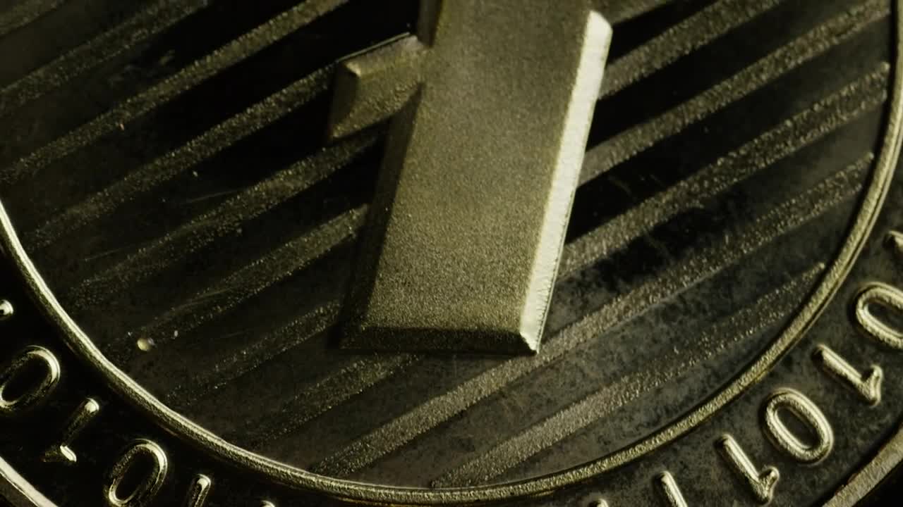 Stock Video Macro Shot Of A Lite Coin Rotating Animated Wallpaper - Free Download