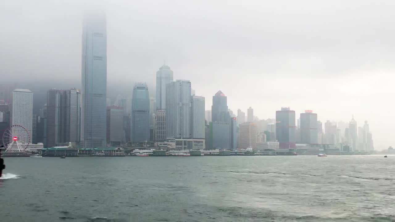 Stock Video Cloudy Day In Hong Kong Bay Live Wallpaper For PC - Free Download