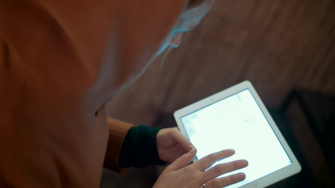 Stock Footage Walking With A White Tablet Live Wallpaper - Free Download
