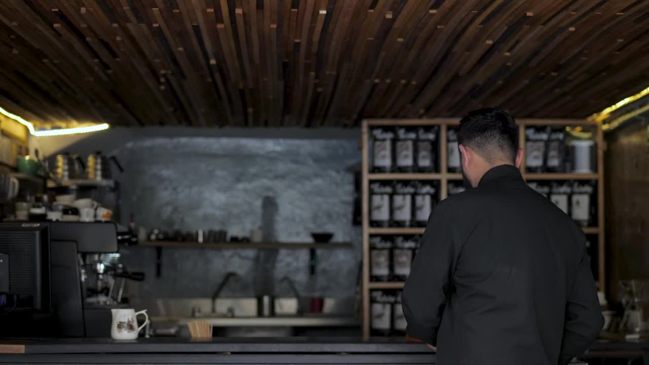 Stock Video Coffee Bar Waiter Live Wallpaper For PC - Free Download