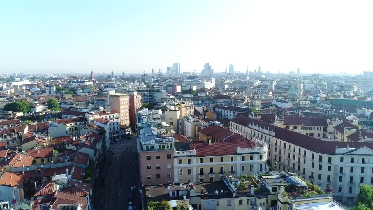 Stock Video European City From The Air With Buildings To The Horizon Live Wallpaper For PC - Free Download