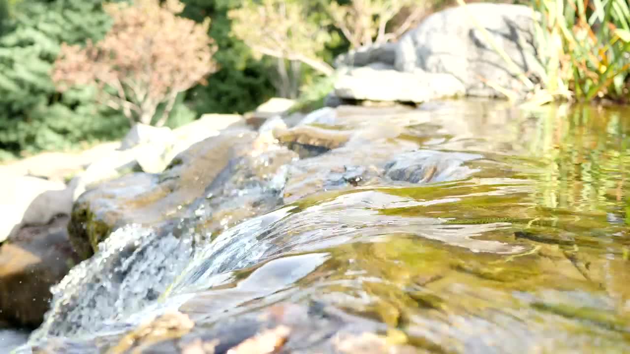 Free Stock Video Water Flowing Down The Rocks Of A River In Nature Live Wallpaper - Free Download