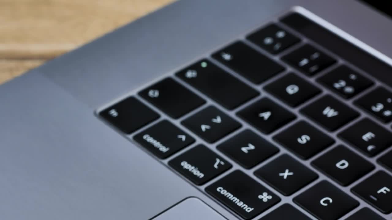 Stock Video Gray Laptop Keyboard Close Up Live Wallpaper For PC - Free Download