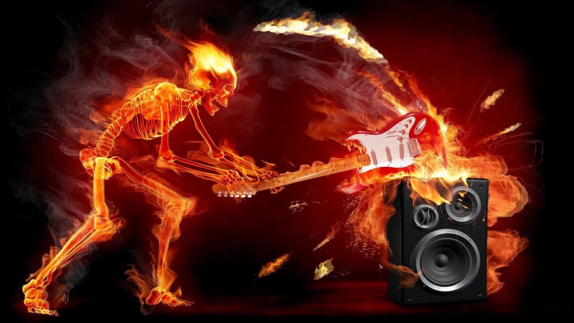 Skull  Fantasy  Music  Horror  Live  Wallpaper - Free Download