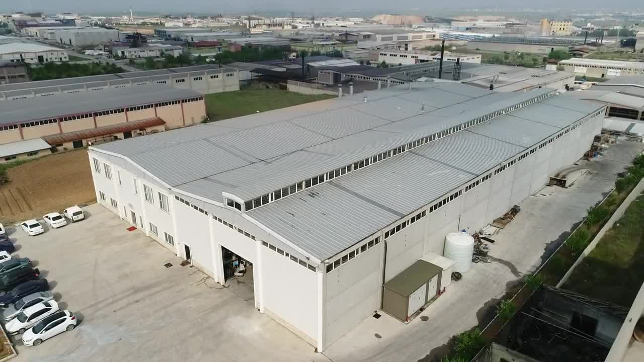Stock Video Large Factory Building Animated Wallpaper - Free Download