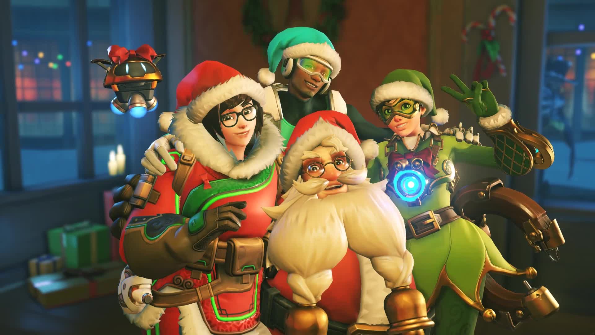 Overwatch Merry Christmas Live Wallpaper - Free Download
