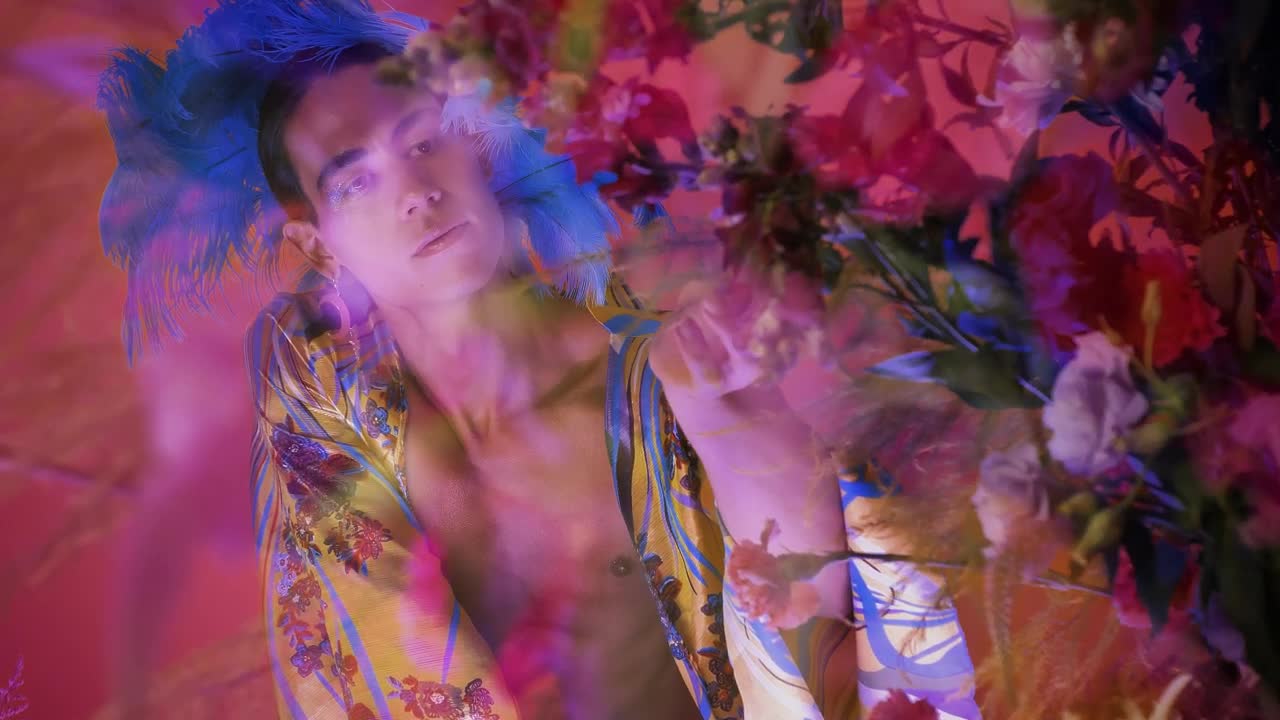 Stock Video Concept Video Of An Lgbtq Man Surrounded By Flowers Live Wallpaper For PC - Free Download