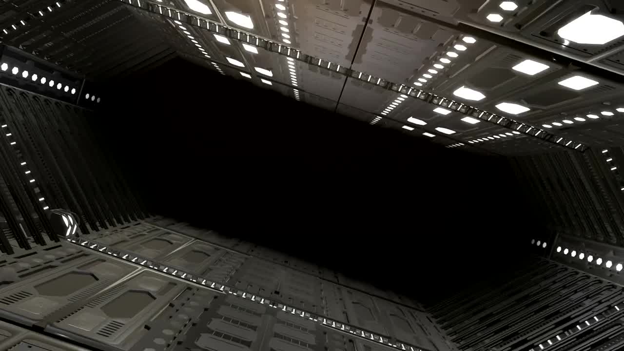 Stock Video Flying Inside A Big Spaceship Live Wallpaper For PC - Free Download