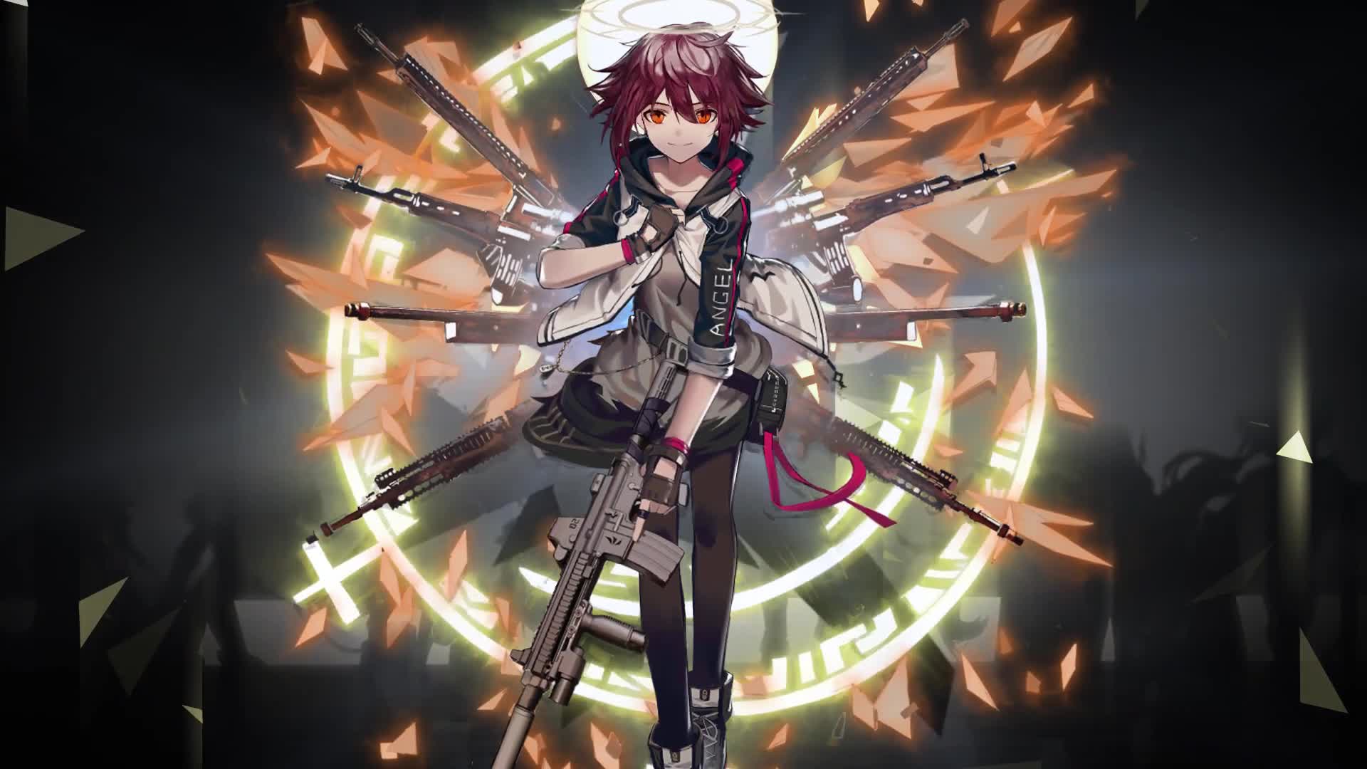 Anime Angels Exusiai Arknights Live Wallpapers - Free Download