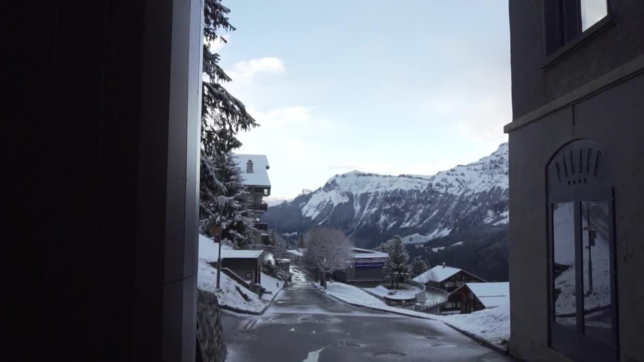 Free Video Stock the streets of a small snowy town Live Wallpaper - Free Download
