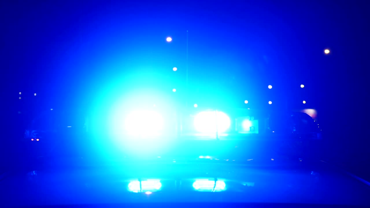 Video Stock Police Lights Flashing Close Up Live Wallpaper Free - Free Download