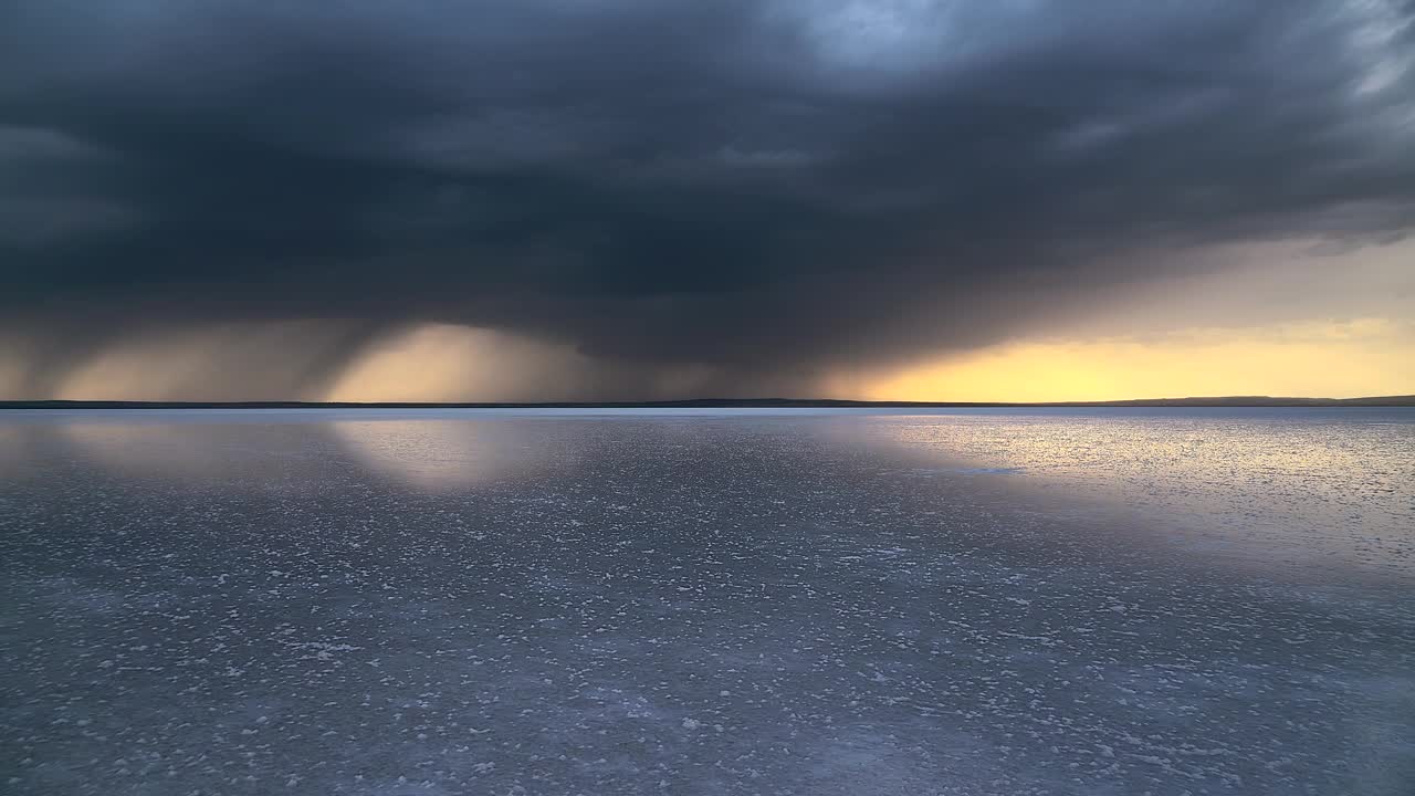 Free Video Stock Storm Clouds Approaching A Frozen Lake Live Wallpaper - Free Download
