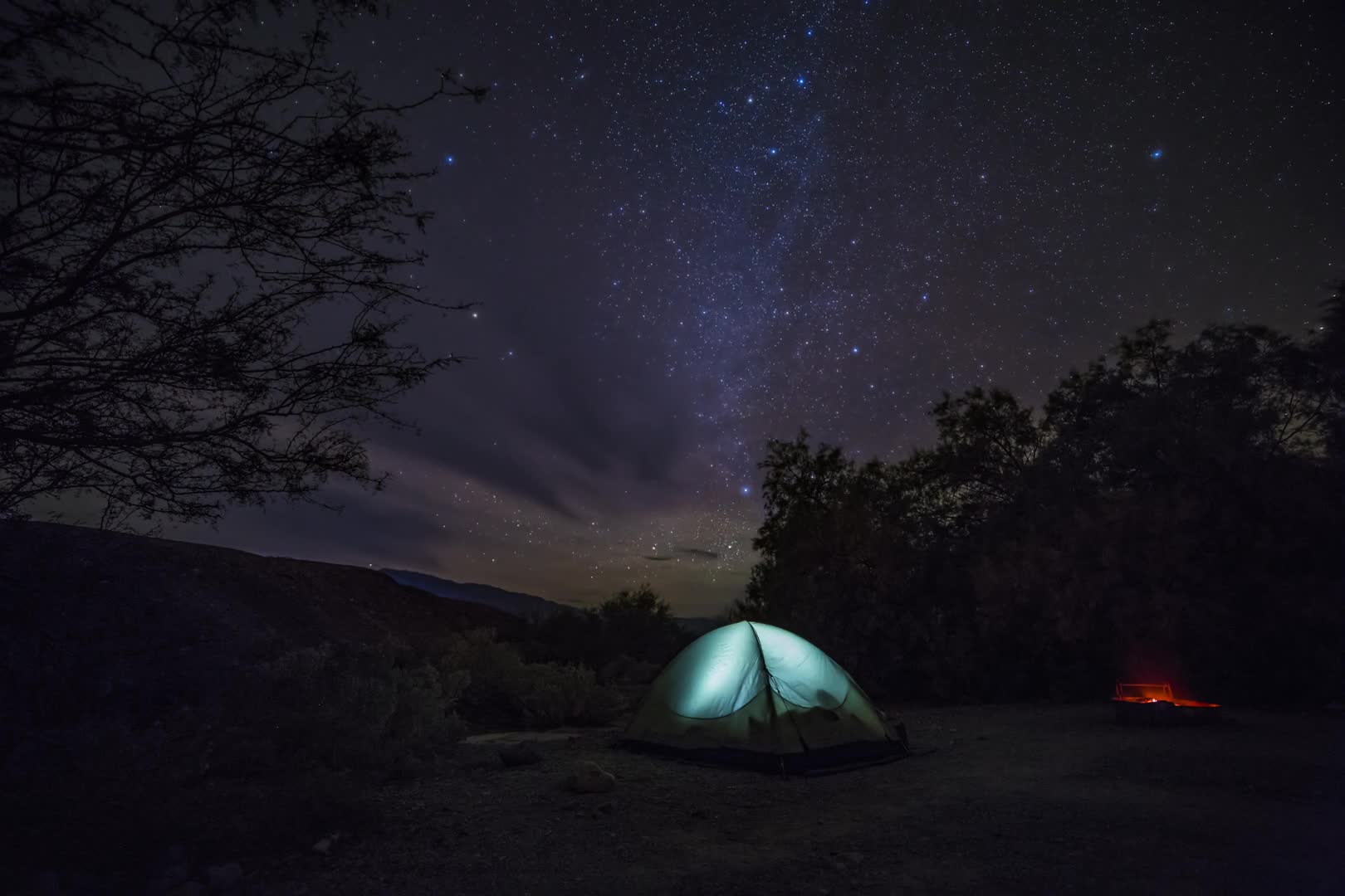 Camping under the stars HD Live Wallpaper - Free Download
