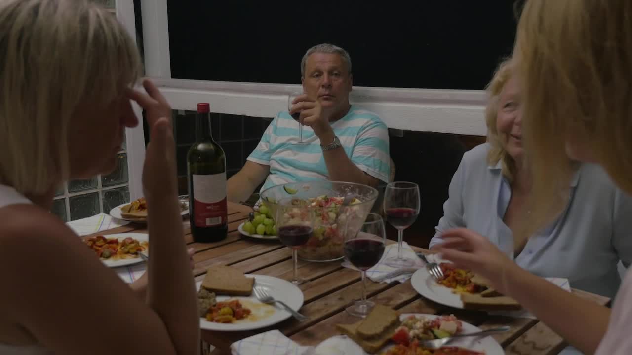 Stock Video Family Toasting At The Dinner Table Live Wallpaper For PC - Free Download