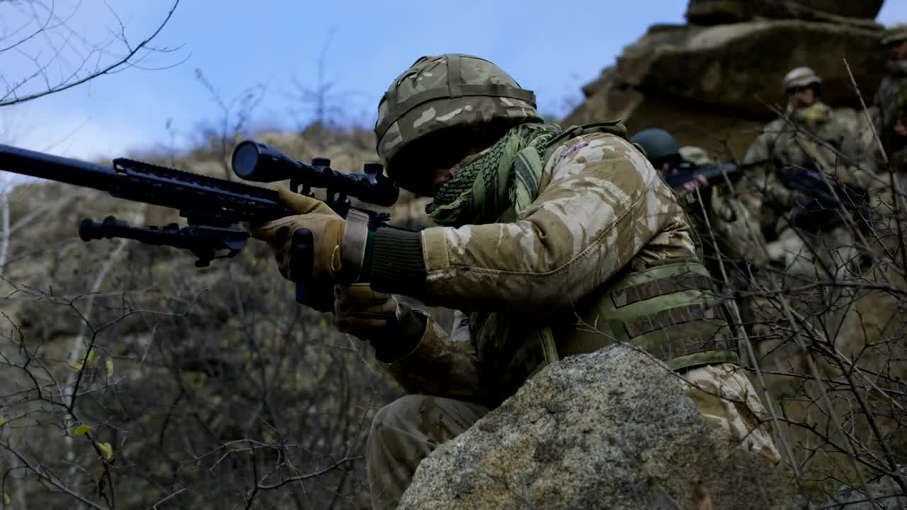 Free Video Stock Sniper Providing Cover For Patrol Live Wallpaper - Free Download