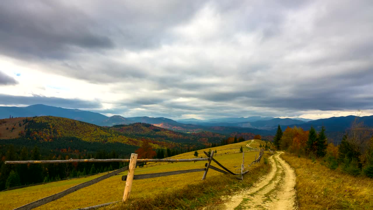 Free Stock Video Rural Road In The Mountain At Autumn Live Wallpaper - Free Download