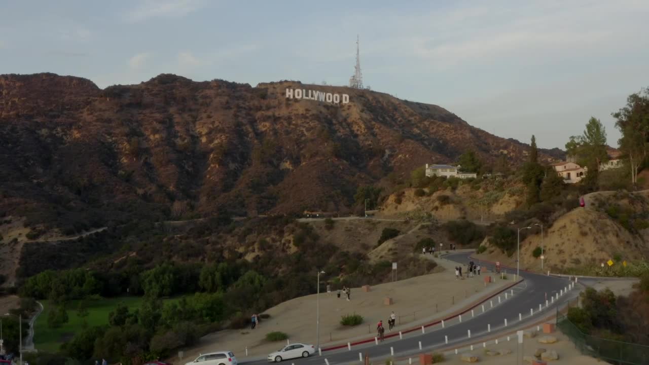 Stock Video Flying Towards The Hollywood Sign In California Live Wallpaper For PC - Free Download