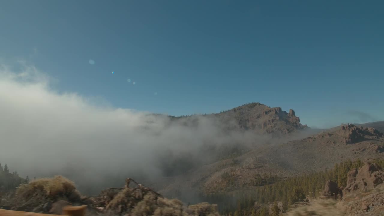 Stock Video Mist Falling Over A Mountai Animated Wallpaper - Free Download