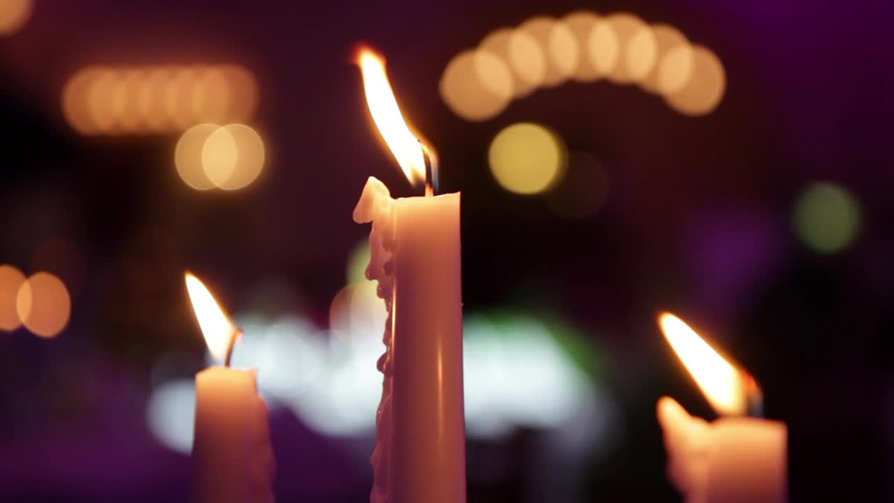 Free Video Stock three candle burning Live Wallpaper - Free Download