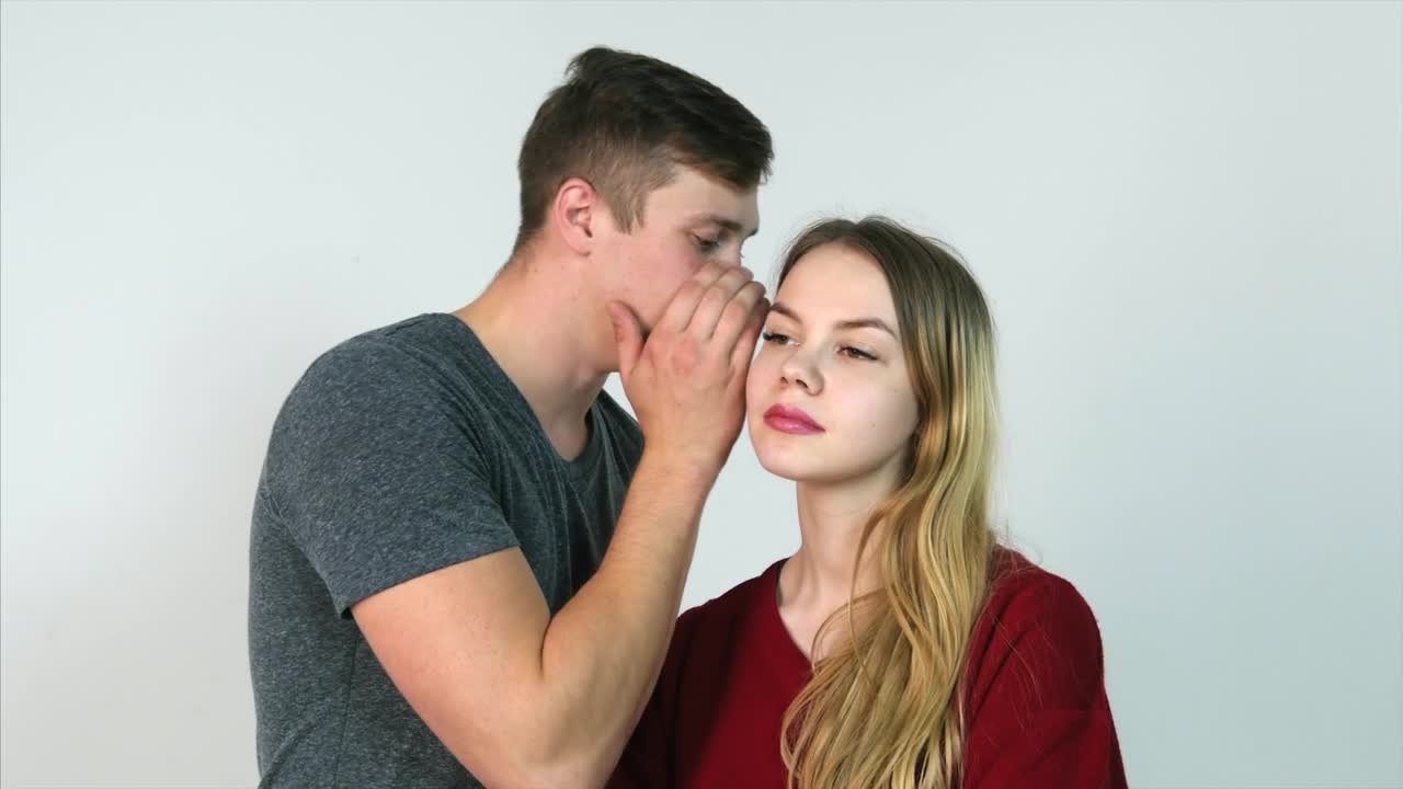 Stock Footage Whispering A Funny Secret Live Wallpaper - Free Download