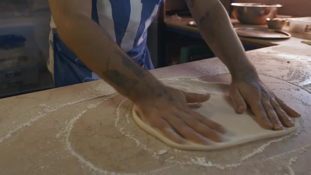 Video Stock Chef Shaping A Pizza Live Wallpaper For PC - Free Download