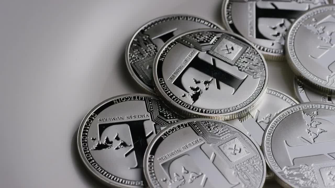 Free Stock Video Silver Litecoins Coins Slowly Rotating Live Wallpaper - Free Download