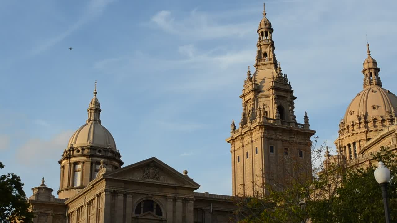 Stock Video Museum Building In Barcelona Live Wallpaper - Free Download