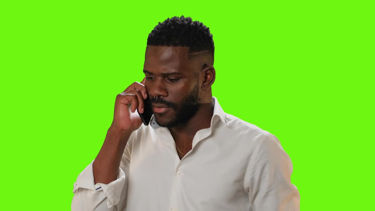 Stock Video Man On A Green Screen On A Phone Cal Animated Wallpaper - Free Download