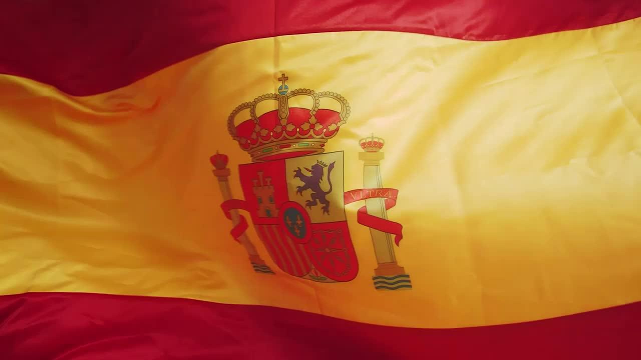Stock Video Image Of Spanish Flag Waving Animated Wallpaper - Free Download