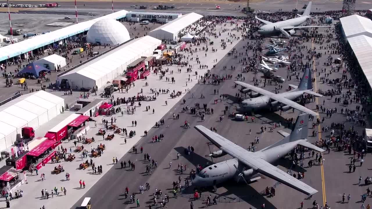 Stock Video Military Aircraft At A Festiva Animated Wallpaper - Free Download