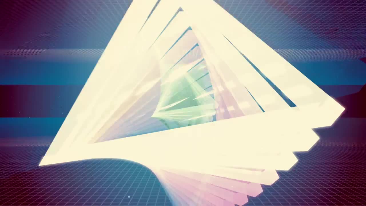 Stock Video Light Triangles With Flickering Trail Animated Wallpaper - Free Download