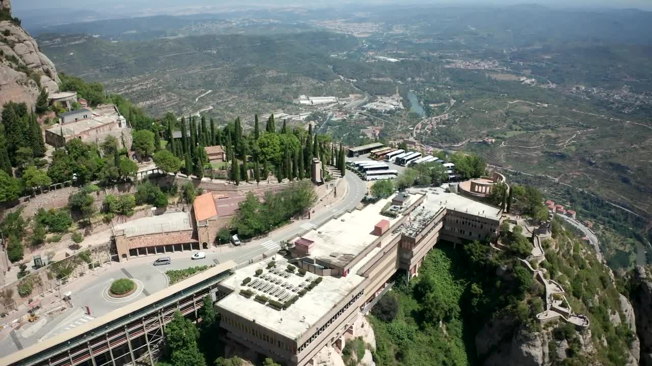 Stock Video Flying Above A Monastery Live Wallpaper For PC - Free Download