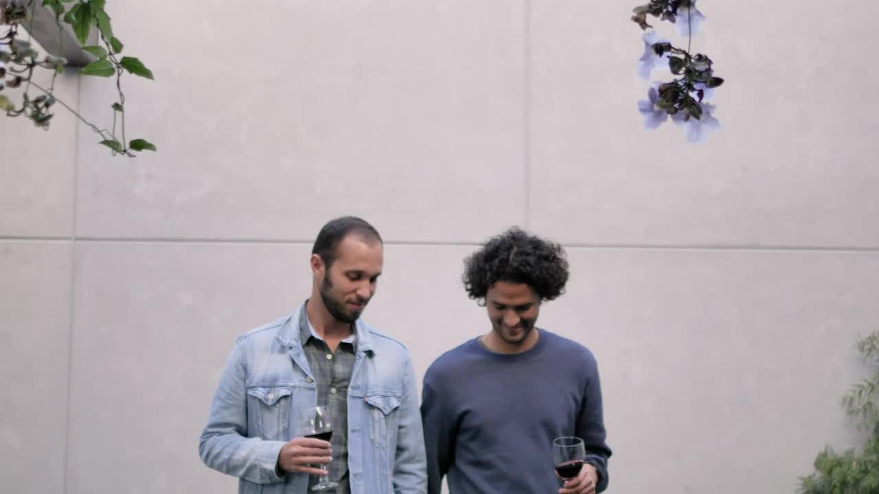 Stock Video Gay Couple In Love Drinking Wine Live Wallpaper For PC - Free Download