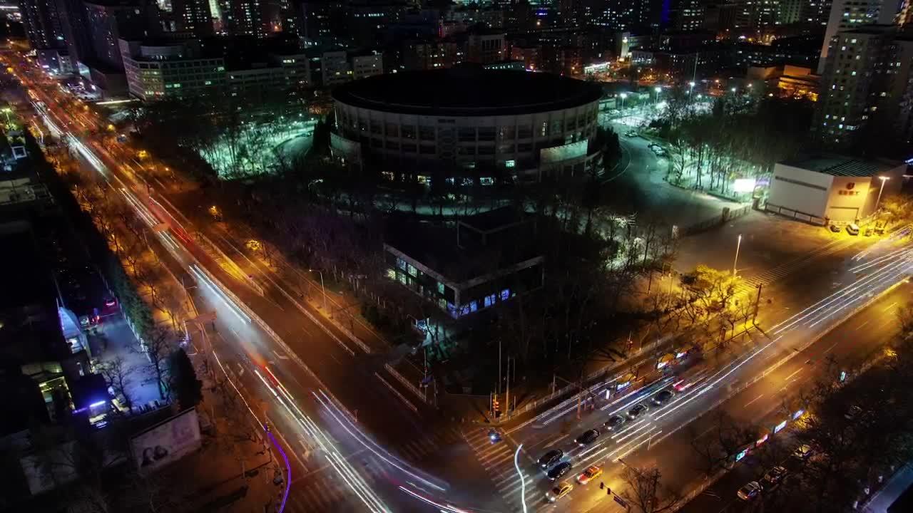 Stock Video Fast Traffic In Beijin In At Night Live Wallpaper For PC - Free Download
