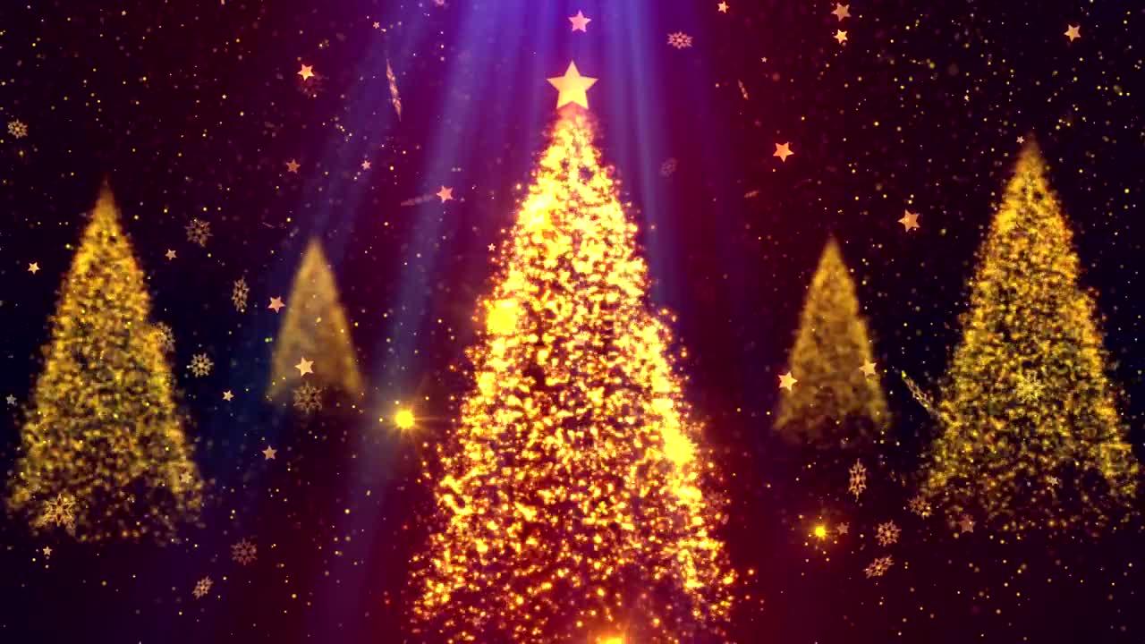 Free Stock Video Rotating Christmas Trees Of Luminous Particles Live Wallpaper - Free Download