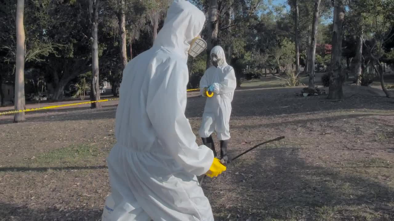 Video Stock Cleaning Staff Disinfecting Areas Of A Park Live Wallpaper For PC - Free Download